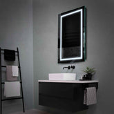 Espejo LED Vertical | Control por interruptor de pared | Luz blanca fría - Reyze Seria Salono Model 1